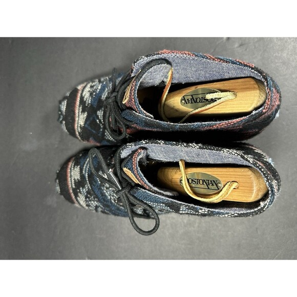 TOMS Boho Navajo Desert Wedge Booties in Aztec Jacquard Size 10 - Picture 5 of 12